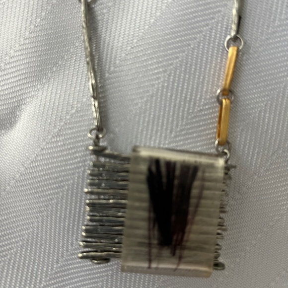 Magpie Silver and Gold Necklace - Picture 2 of 3